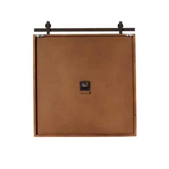 Industrial Wood Wall Clock {7}