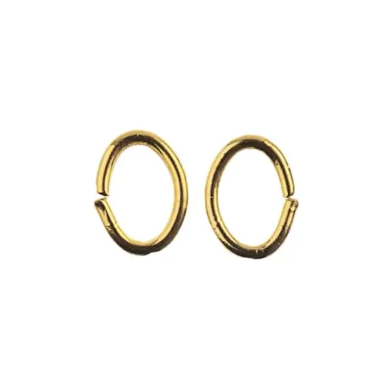 John Bead Must Have Findings 8mm Jump Rings, 88ct. Gold {4}