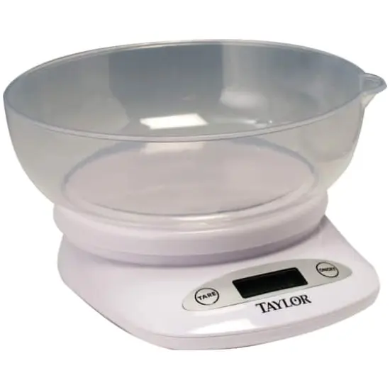 Taylor&reg; 4.4lb. Capacity Digital Kitchen Scale with Bowl {1}