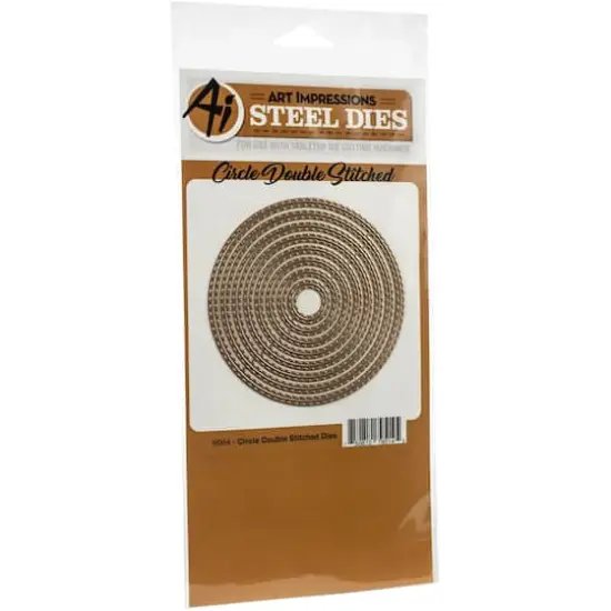 Art Impressions Circle Double Stitched Dies {3}