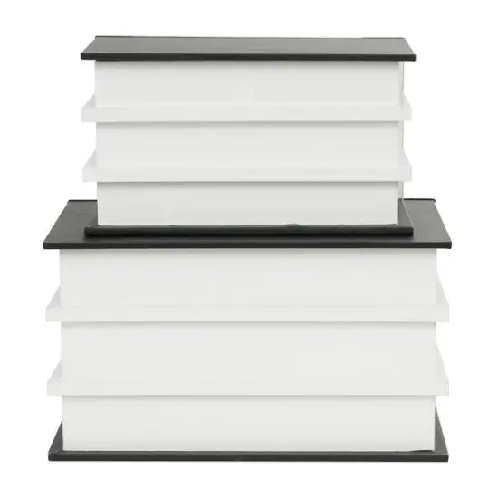 Enjoy Every Moment Canvas Storage Book Box Set Black {7}