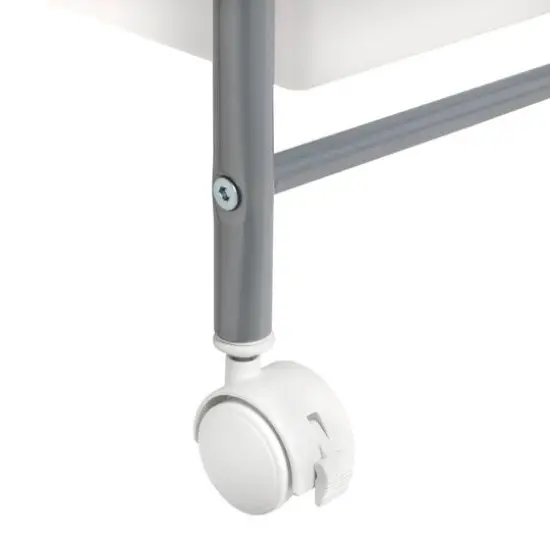 Honey Can Do Silver 5-Drawer Rolling Storage Cart {10}