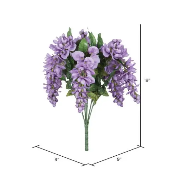 Artificial Lavender Wisteria Bush {7}