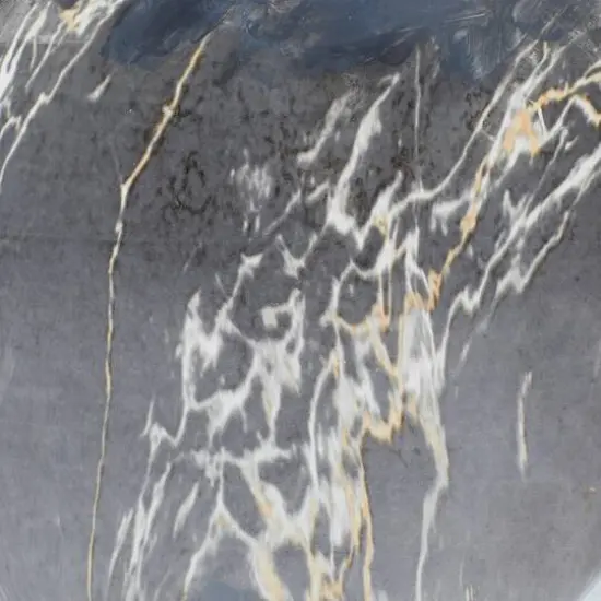 Set of 3 Grey Stoneware Contemporary Vase, 9" x 8" {8}