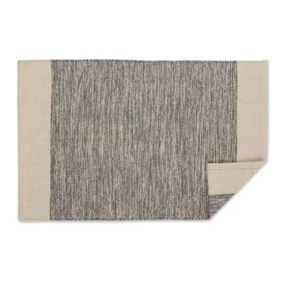 DII&reg; Gray Variegated Border Hand-Loomed Rug, 2ft. x 3ft. {3}