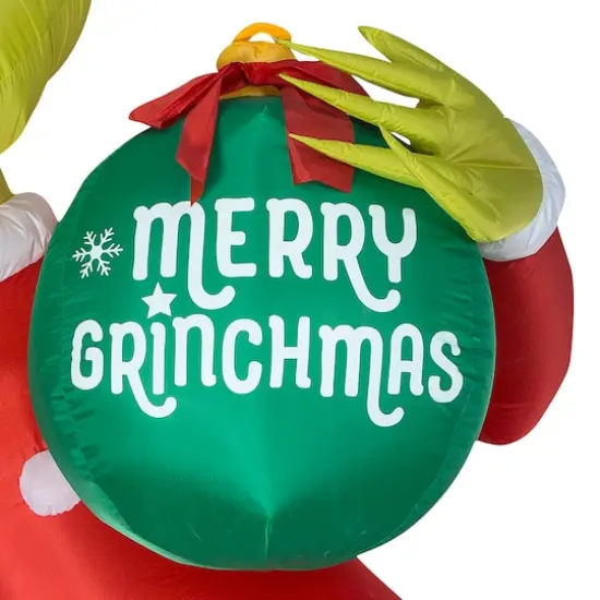 11ft. Airblown&reg; Inflatable Christmas Grinch with Ornament {3}
