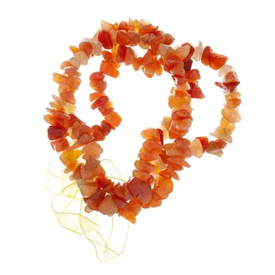 John Bead Peach Aventurine 3-Strand Chip Bead Bracelet with Bow {1}