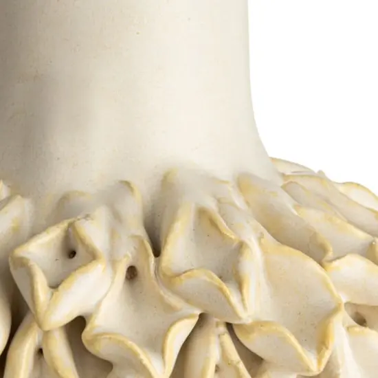 Hello Honey&reg; Bloomingville 5" Ivory Handmade Stoneware Formed Vase {3}