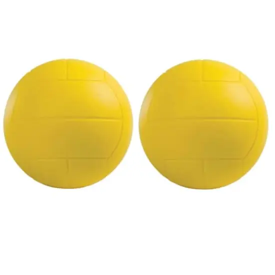Champion Sports Yellow Coated High Density Foam Volleyball, 2ct. {1}