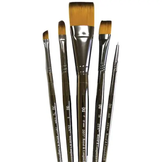 Zen&trade; Series 73 Short Handle 5 Piece Brush Set C {1}