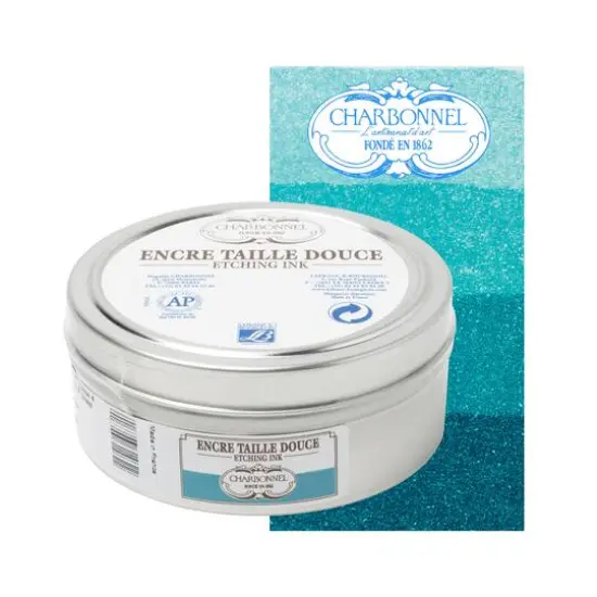 Charbonnel Etching Ink, 200mL Perm Viridian Lake {5}