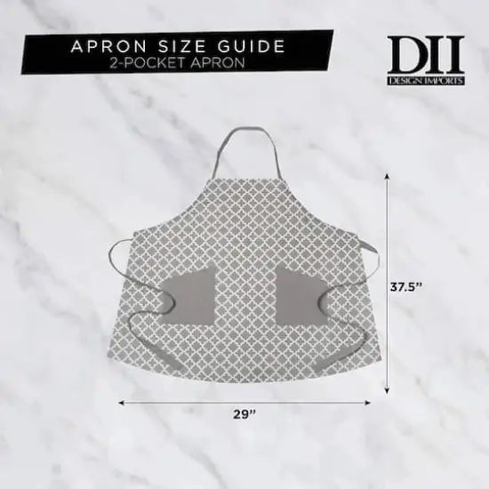 DII&reg; Damask Apron Black {6}