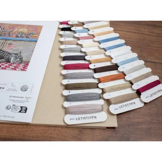 LetiStitch When the Cat Sleeps Counted Cross Stitch Kit {5}