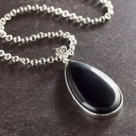 Black Jasper Teardrop Pendant by Bead Landing&trade; {3}