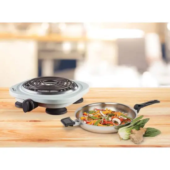 Brentwood White 1000W Double Electric Burner {11}