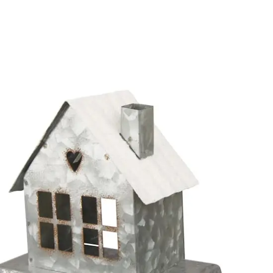 Glitzhome&reg; 6" Galvanized House Stocking Holder {6}