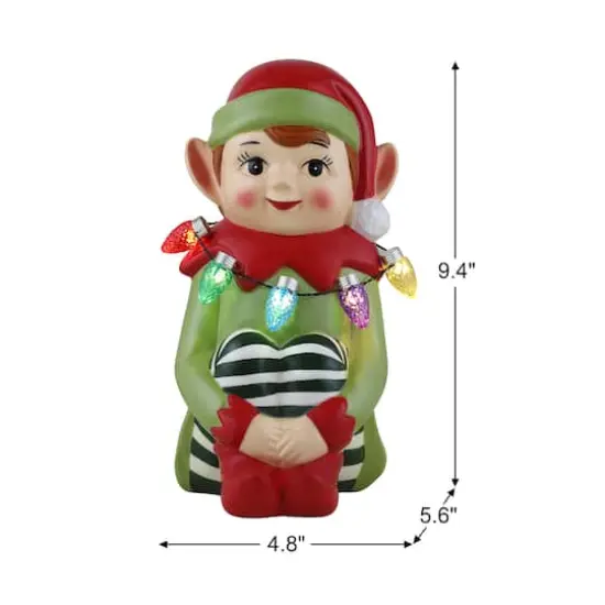 Mr. Christmas 9" Nostalgic Ceramic Elf Figure {4}
