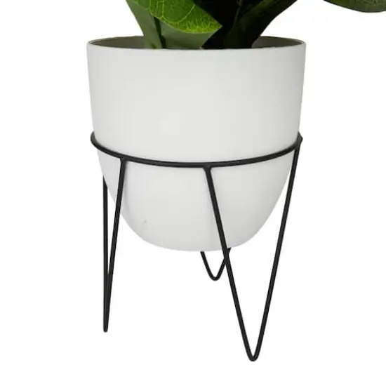 19" Potted Contemporary Gourd Artificial Foliage {5}