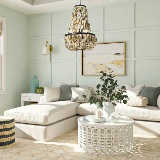 Hello Honey&reg; 29" Oyster Shell Chandelier {4}