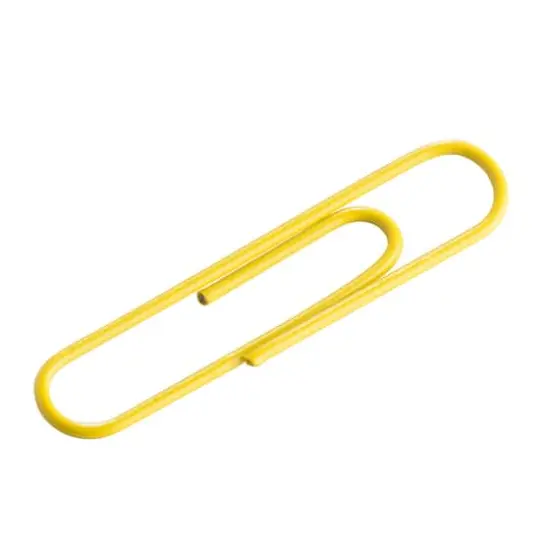 JAM Paper Jumbo Paper Clips Yellow {5}