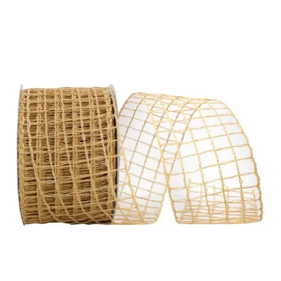 JAM Paper 4" x 25yd. Paper Wired Open Mesh Ribbon {1}