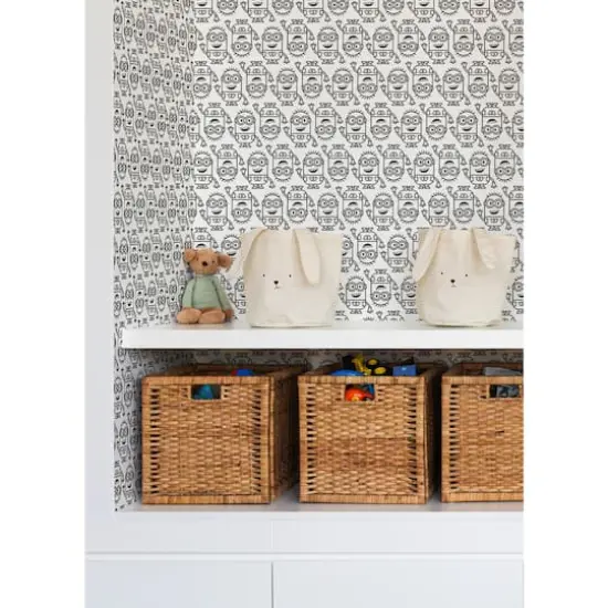 RoomMates Minions Line Art Black Peel & Stick Wallpaper {4}