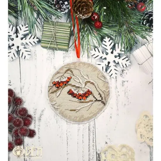 Oven Embroidery On Plastic Canvas Christmas Tree Toy Rowan Cross Stitch Kit {5}