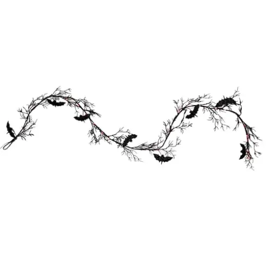 6ft. Orange LED Lighted Branch String Lights with Bats by Ashland® {1}