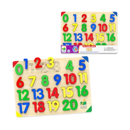 Lift & Learn Puzzle - 123: 21 Pcs {4}