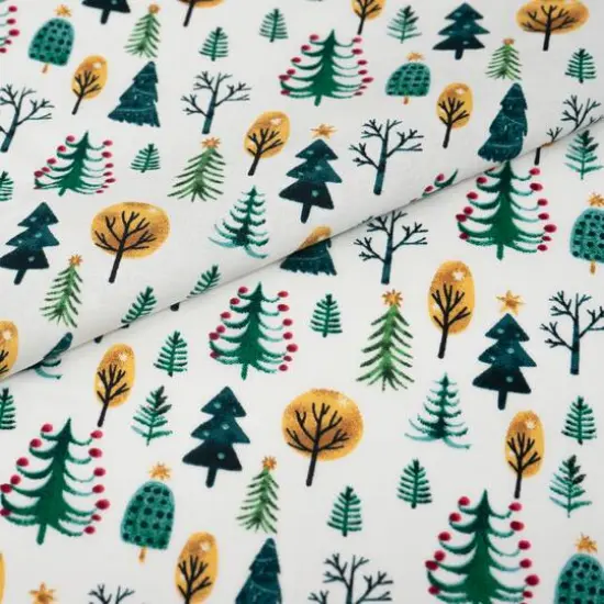 SINGER Christmas Nutcrackers Trees Cotton Fabric {1}