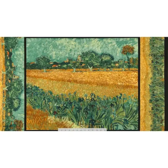 Robert Kaufman Van Gogh Field Scene Cotton Fabric {3}