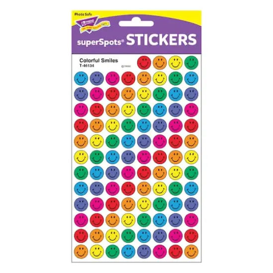 Trend Enterprises&reg; Colorful Smiles superSpots&reg; Stickers, 800ct. {4}