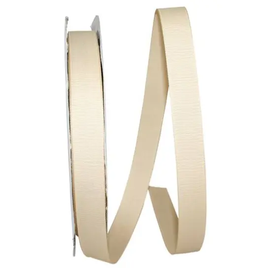 JAM Paper 7/8" x 100yd. Grosgrain Ribbon Natural {1}