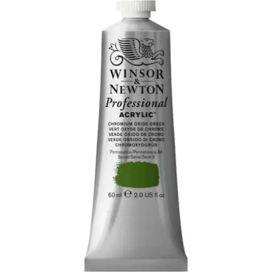 Winsor & Newton&reg; Professional Acrylic&trade; Paint Chromium Oxide Green {1}