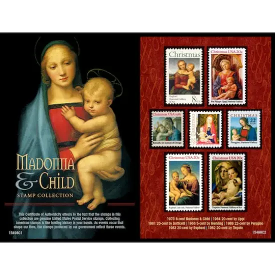Madonna and Child United States Postage Stamp Collection {1}