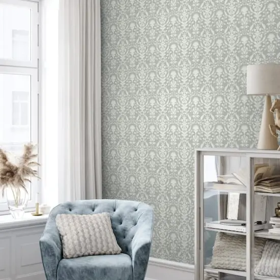 Surface Style Peacefulness Peel & Stick Wallpaper Pewter {4}