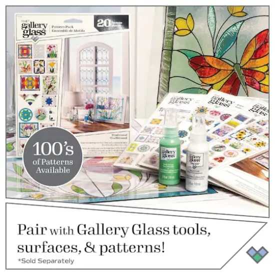 Plaid&reg; Gallery Glass&reg; Best Sellers II Stained Glass Paint Kit {11}