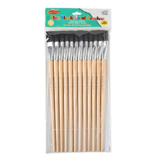 Creative Arts 2 Pack Flat Easel Brushes {3}
