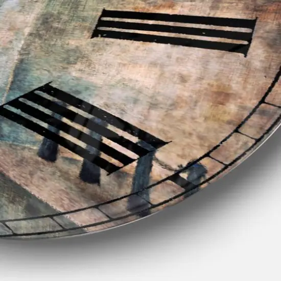 Designart Paris Romance Couples II Wall Clock {4}