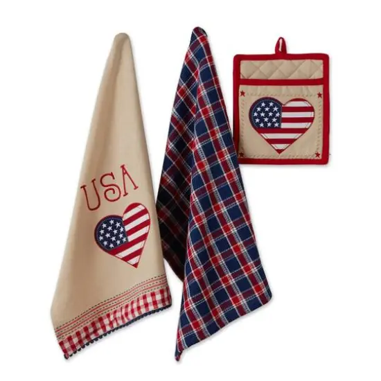 DII&reg; Americana Love Potholder Gift Set {3}