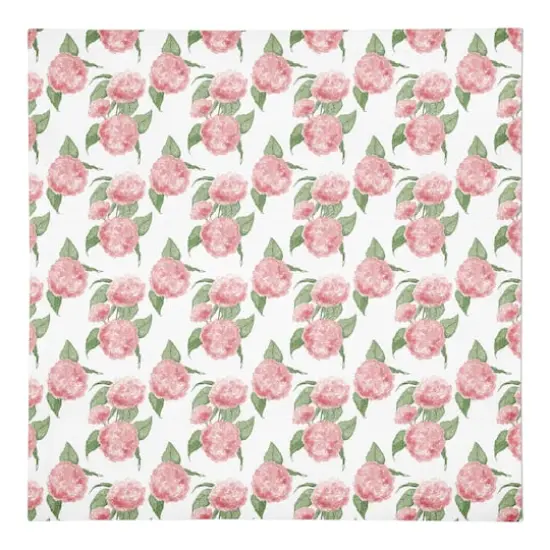 Pink Hydrangea Pattern 10" x 10" Cotton Twill Napkin {1}