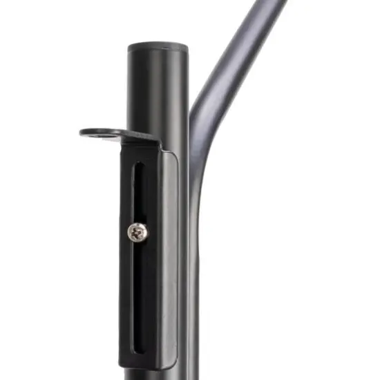 Hinge-It Clutterbuster 74" Steel Valet Family Towel Bar Black {8}