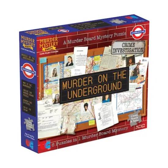 Murder Mystery Party Case Files Puzzles - Murder on the Underground: 1000 Pcs {1}