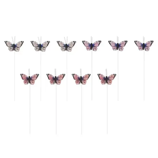 Pink Feather Butterflies, 10ct. by Ashland&reg; {1}