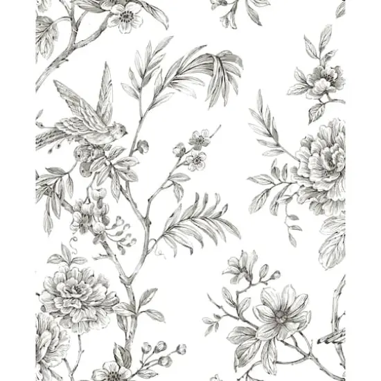 NuWallpaper Charcoal Longwood Peel & Stick Wallpaper {1}