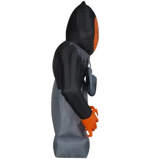 8.5ft. Lightshow Airblown&reg; Fire & Ice Pumpkin Head Reaper {3}