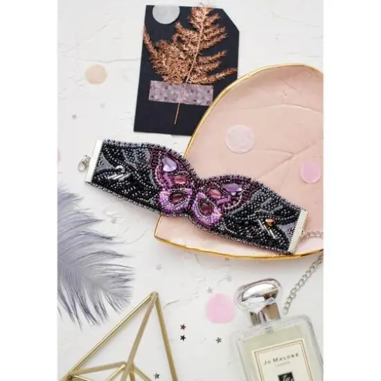 Abris Art Decoration Purple Wave Bead Embroidery Kit {1}