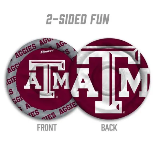 NCAA Flimzee Bean-Bag Flying Disc Texas A&M Aggies {3}