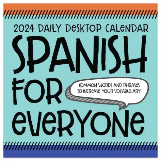 TF Publishing 2024 Spanish Words Daily Desktop Calendar {5}