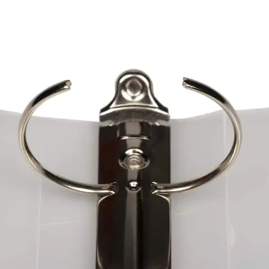 JAM Paper 2" Glass Twill Plastic 3-Ring Binder Clear {5}